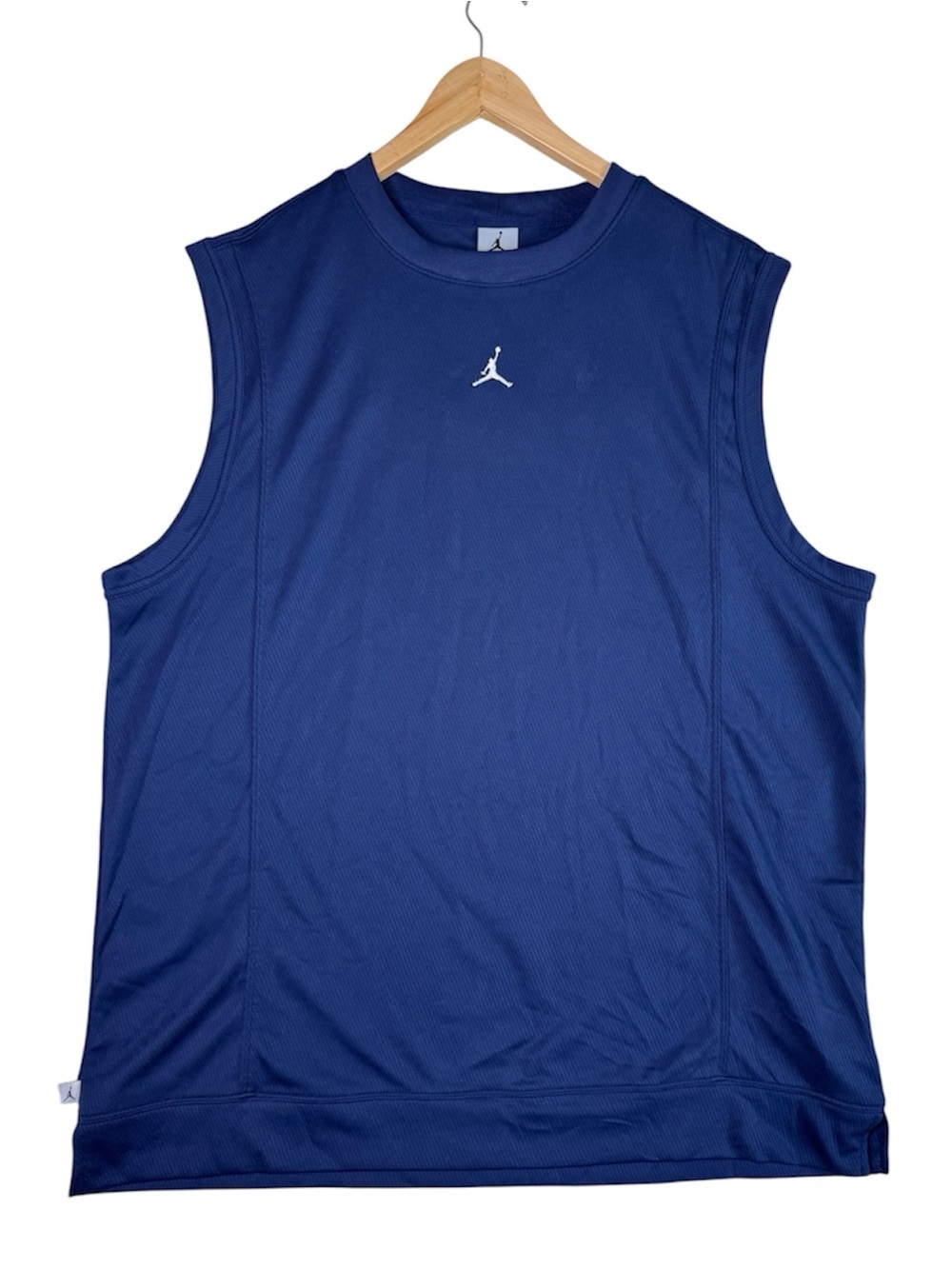 VTG Y2K Jordan Jumpman Center Logo Basketball Tank Top Navy Men's Size XL